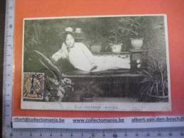 1 China Postcard - Nice Stamp  - Nr 23 Une Femme Chinoise -geisha Lying - China