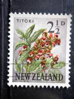 New Zealand - 1961 - Mi.nr.395 - Used - Country Views - Titoki - Alectryon Excelsum - Definitives - - Used Stamps