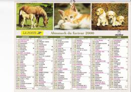 Almanach Du Facteur 2000,  2000 Ans De Construction De La France, Faon, Lionceau, OBERTHUR - Groot Formaat: 1991-00