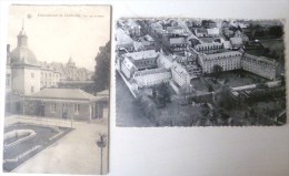 Cpa Lot 2x Carlsbourg Ecole Etablissement Vue Vers La Ferme Et Aerienne Voyagé 1926 Et 1959 - Paliseul