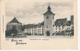 BR36616 Solothurn Beeristhurm Und Bielerhor    2 Scans - Autres & Non Classés