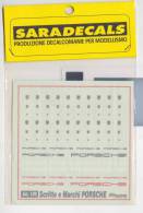 DECALS - PORSCHE SCRITTE E MARCHI Scala 1/43 - Decalcografie