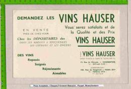 BUVARD : Vins HAUSER Chez Les Depositaires - Liquore & Birra