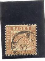 Baden - Mi 20 - Yv 19 - O - Oblitérés