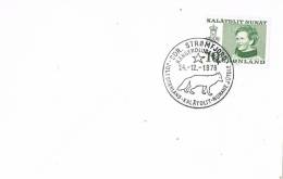 6047. Tarjeta GRONLAND, Groenlandia 1976, Loup, Lobo Artico - FDC