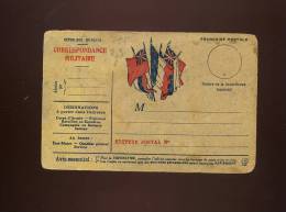 Carte Militaire  Correspondance Guerre 14  Ww1 VOIR AU DOS DESSIN FAIT PAR SOLDAT  LE PLESSIER - Oorlog 1914-18