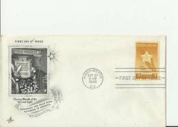 USA -1948 - FDC HONOURING THE GOLD STAR MOTHERS OF AMERICA W 1 ST OF 3 C ,WASHINGTON-DC – SEP 21, RE731 - 1941-1950