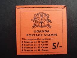 UGANDA 1971 FLOWERS BOOKLET 5/- TYPE SB6 COMPLETE & MNH. - Uganda (1962-...)