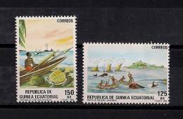 GUINEA ECUATORIAL, EDIFIL 53/54**, AÑO 1984, PESCA ARTESANAL - Equatorial Guinea