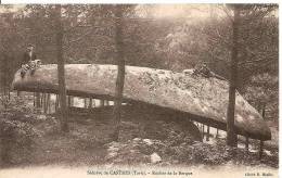 SIDOBRE DE CASTRES ,ROCHER DE LA BARQUE ,PERSONNAGES REF 29551 - Dolmen & Menhire