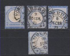 D.R.4x Nr.20 Mit Hufeisenstempel,(131) - Oblitérés