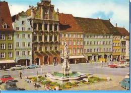 GERMANY LANDSBERG HAUPTPLATZ MIT MARIENBRUNNEN UND RATHAUS  Postcard Not Used - Landsberg