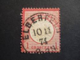 GERMANY 1872/74   MICHEL 19    ELBERFELD  10-11-1874    CTO    (S09-NVT/015) - Gebraucht