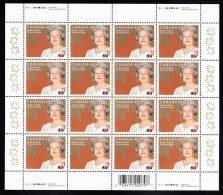 Canada MNH Scott #1932 Sheet Of 16 48c Queen Elizabeth II's Golden Jubilee - Ganze Bögen