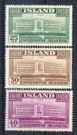 #C1466. Iceland 1938. Michel 200-02. MH(*) - Unused Stamps