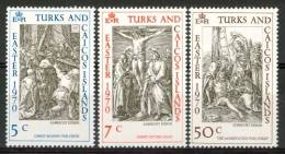 1970 Turks & Caicos Pasqua Easter Paques Set MNH** Nat89 - Easter