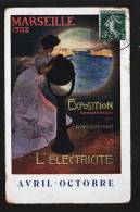 MARSEILLE 1908 EXPOSTION ELECTRICITE - Weltausstellung Elektrizität 1908 U.a.