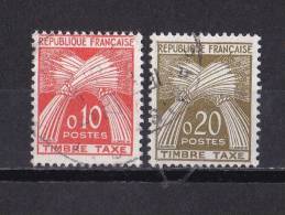 FRANCE 1960  TAXE  91 92  TB - 1960-.... Afgestempeld