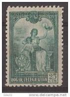 ESBHT11-LA716.Spain  Espagne.BENEFICENCIA  HOGAR TELEGRAFICO( Ed.11**) Sin Charnela MAGNIFICO RARA - Bienfaisance