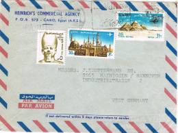 0732. Carta Aereo EL CAIRO (Egipto) Egypt 1975.  Faraon Ramses II - Covers & Documents