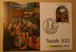 ITALY 2012 - CHRISTMAS 2012 , OFFICIAL MAXIMUN CARD FDC  COMPLETE SET - 2011-20: Nieuw/plakker