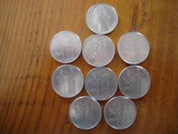 Lot De 8 Pieces De 100 Lires - 100 Lire