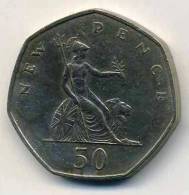 Great Britain - 1969 - KM 913 - 50 New Pence - VF+ - 50 Pence