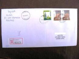 Cover Sent From Poland To Lithuania, Church - Briefe U. Dokumente