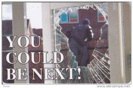 Namibia, NMB-109, Stop Crime, Broken Window, 2 Scans. - Namibia