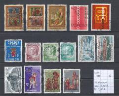 Luxemburg 1971 - 15 Zegels Gest./obl./used - Gebruikt