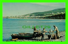 GASPÉ, QUÉBEC - QUELQUES PÊCHEURS À PETITE VALLÉE PRÉPARANT LE POISSON POUR LE MARCHÉ  - AL CASSIDY - - Gaspé