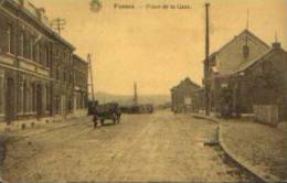 FOSSES "La Place De La Gare" - Ed. G. Hermans, Anvers - Fosses-la-Ville