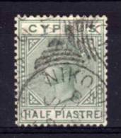 Cyprus - 1883 - ½ Piastre (Die I Watermark Crown CA) - Used - Zypern (...-1960)