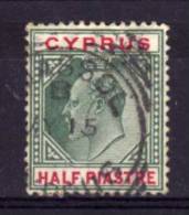 Cyprus - 1904 - ½ Piastre Definitive (Watermark Multiple Crown CA) - Used - Cyprus (...-1960)