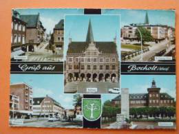 E1-Allemagne-gruss--aus  Bocholt--marktplatz-rathausst.georges Platz-westend-gymnasium-multivues-- - Bocholt