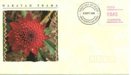 AUSTRALIA FDC WARATAH FLOWER FRAMA 1 STAMP OF $0.45 POSTCODE:6000 PERTH DATED 08-09-1994 CTO SG? READ DESCRIPTION !! - Vignette [ATM]