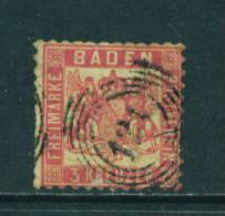 BADEN - 1862  3kr Used As Scan - Oblitérés