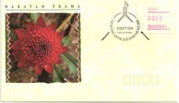 AUSTRALIA FDC WARATAH FLOWER FRAMA 1 STAMP OF $0.45 POSTCODE:2501 CANBERRA DATED 08-09-1994 CTO SG? READ DESCRIPTION !! - Automaatzegels [ATM]