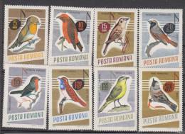 ROUMANIE   1966    Oiseaux       N°   2211/2218       COTE      10.00  EURO         ( 67) - Unused Stamps