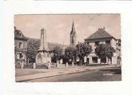 CPSM - CERNAY - Monument Aux Morts - Station Esso - Automobile - Cernay