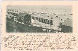 Gruss Aus Borkum Leben Und Treiben Am Strande Bei Ebbe Grünlich 18.3.1897 Vorläufer - Borkum