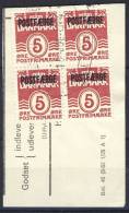 ##Denmark 1971. Michel 25 I (bloc Of 4) On Fragment. Used. - Colis Postaux