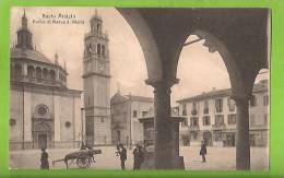 BUSTO ARSIZIO PORTICI DI PIAZZA S. MARIA CARTOLINA FORMATO PICCOLO VIAGGIATA NEL 1914 - Busto Arsizio