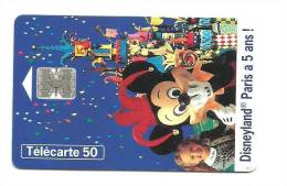 Télécarte 50 Disneyland Paris à 5 Ans - 1997