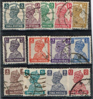 Inde Anglaise - 1939 - Y&T N° 161 à 173 Oblitérés - 1936-47 King George VI