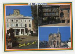 {34457} 27 Eure Le Neubourg , Multivues ; La Mairie , Le Vieux Château , L'église Saint Paul - Le Neubourg