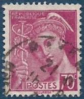 FRANCE Oblitéré Y&T N°416 Bien Centré - 1938-42 Mercure