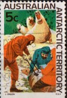 Australian Antarctic 1966 5c Branding Seal Pups Used - Used Stamps