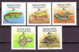 HUNGARY - 1989. Reptiles - MNH - Unused Stamps