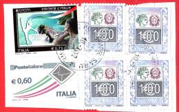 ITALIA - 2012 - Usato - Europa - 0,75 € • Litorale Marino - +4 Val. 1.00 + 0.60 - 2011-20: Oblitérés